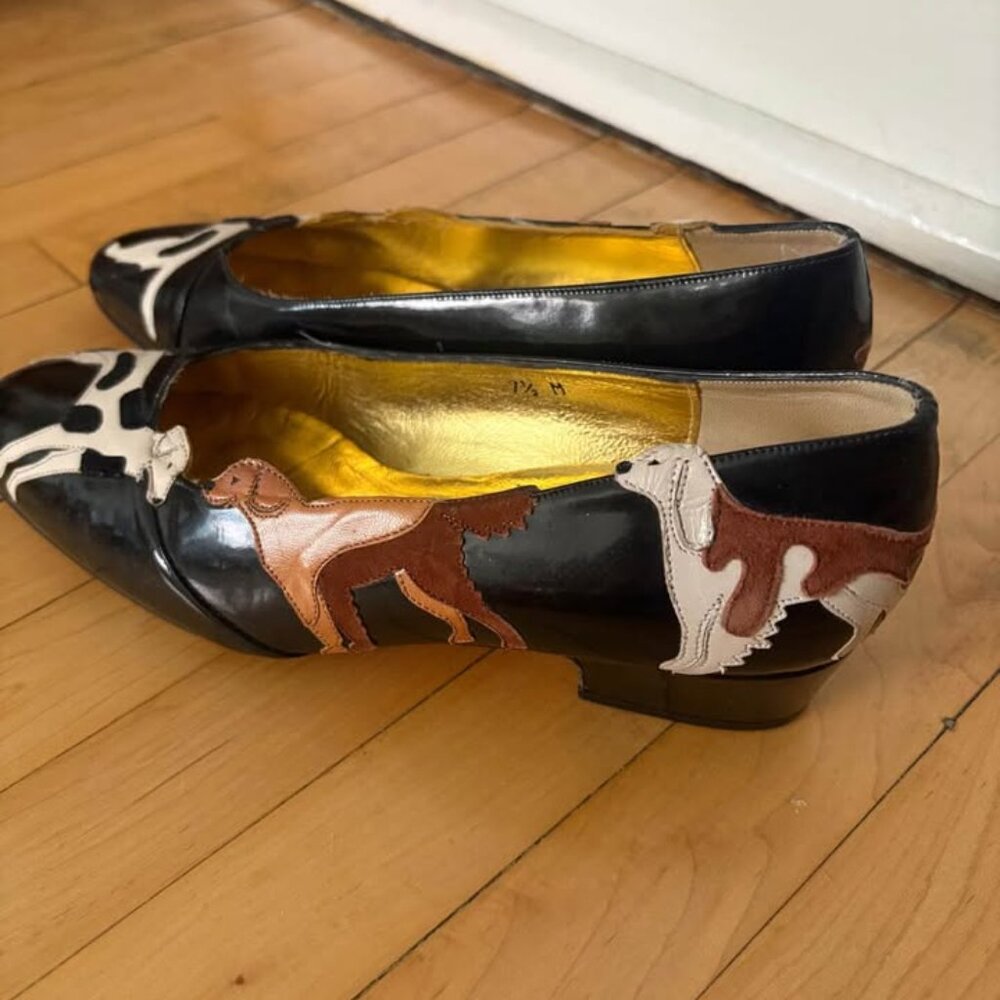 SOLD // Vintage Zalo Dog Kitten Block Heels - Picture 5 of 9